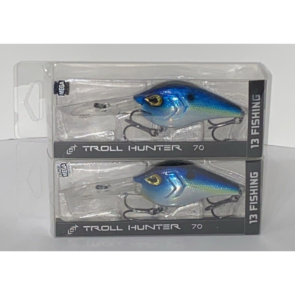 (Lot of 2) 13 Fishing Troll Hunter 70MM 15FT - Stunner - 2 3/4" 3/4 oz